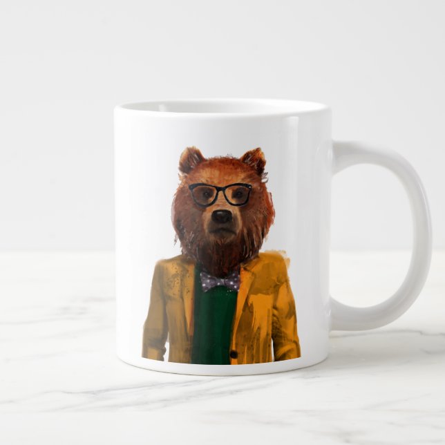 Bester bekleideter Bär Jumbo-Tasse (Rechts)