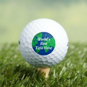 Bester benutzerdefinierter Titel Skript Globus der Golfball