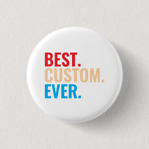 Bester benutzerdefinierter, Vintager Retro-Text Button