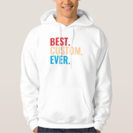 Bester benutzerdefinierter, Vintager Retro-Text Hoodie