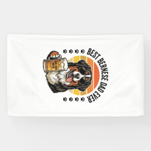 Bester Berner Vater Aller Zeiten Vintage-Hund-Bier Banner
