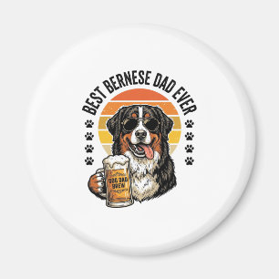 Bester Berner Vater Aller Zeiten Vintage-Hund-Bier Magnet