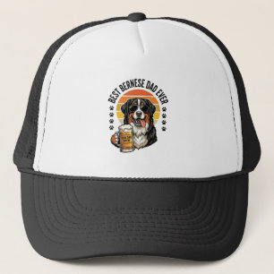 Bester Berner Vater Aller Zeiten Vintage-Hund-Bier Truckerkappe