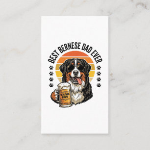 Bester Berner Vater Aller Zeiten Vintage-Hund-Bier Visitenkarte