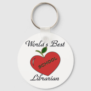 Bester Bibliothekar der Welt Schul Schlüsselanhänger