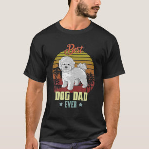 Bester Bichon Frise Vater je Daddy gibt Dog Lover T-Shirt
