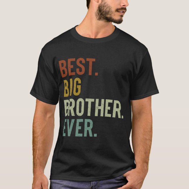 Bester Big Brother 2023 Cool Retro Big Bro T-Shirt (Vorderseite)
