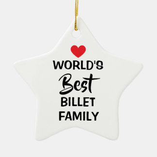 Bester Billet-Familien-Anhänger der Welt Keramik Ornament
