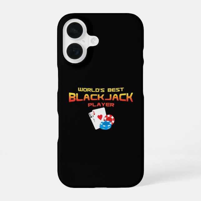 Bester Blackjack-Player iPhone 16 Hülle (Rückseite)