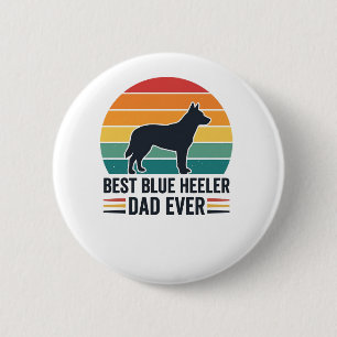 Bester Blue Heeler Vater Aller Zeiten Vintage Hund Button