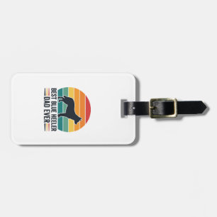 Bester Blue Heeler Vater Aller Zeiten Vintage Hund Gepäckanhänger