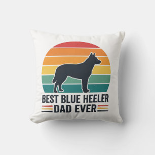 Bester Blue Heeler Vater Aller Zeiten Vintage Hund Kissen