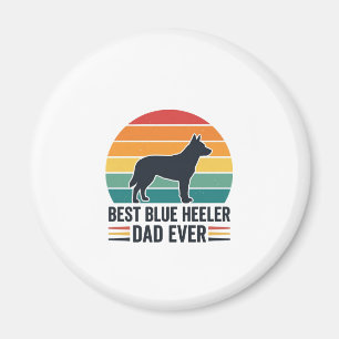 Bester Blue Heeler Vater Aller Zeiten Vintage Hund Magnet