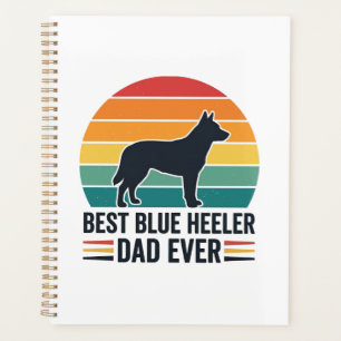 Bester Blue Heeler Vater Aller Zeiten Vintage Hund Planer