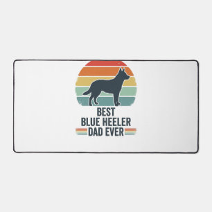 Bester Blue Heeler Vater Aller Zeiten Vintage Hund Schreibtischunterlage