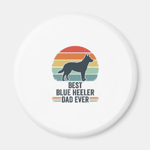 Bester Blue Heeler-Vater überhaupt Vintage-Hund-Sh Magnet
