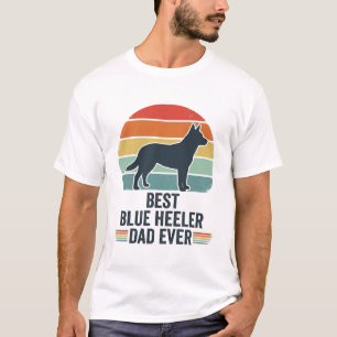 Bester Blue Heeler-Vater überhaupt Vintage-Hund-Sh T-Shirt