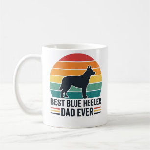 Bester Blue Heeler-Vater überhaupt Vintage-Hund-Va Kaffeetasse