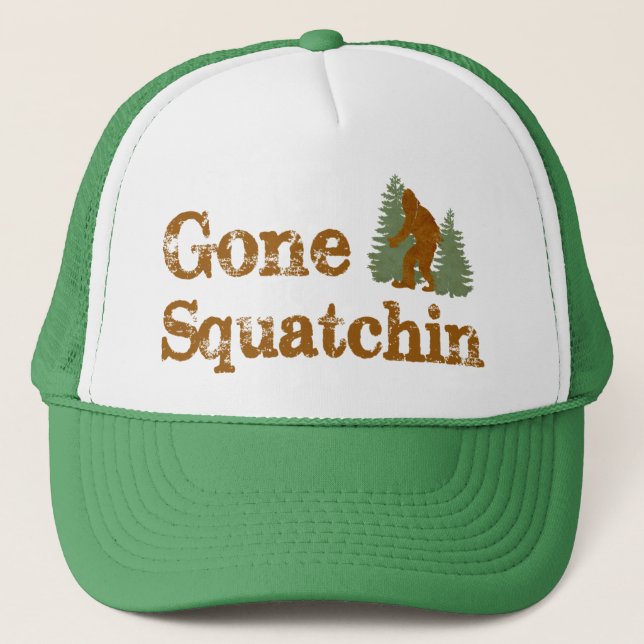 Bester Bobo's Gone Squatchin Trucker Hat je! Truckerkappe (Vorderseite)