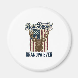 Bester Bock-Opa Aller Zeiten Hirschjagd-Shirt-Desi Magnet