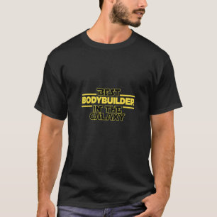 Bester Bodybuilder im Galaxy Body Gebäude Fitne T-Shirt