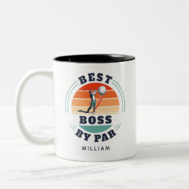 Bester Bogen nach Par Custom Retro Golf Coworker C Zweifarbige Tasse