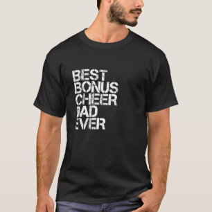 Bester Bonus Cheer Dad Ever Cheerleading Stiefvate T-Shirt