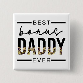 Bester Bonus Daddy je Leopard-Typografie Button
