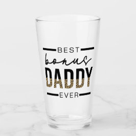 Bester Bonus Daddy je Leopard-Typografie Glas