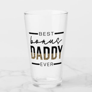 Bester Bonus Daddy je Leopard-Typografie Glas