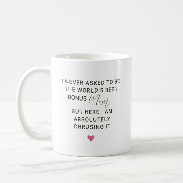 Bester Bonus-Mama-Spruch der Welt Kaffeetasse (Links)
