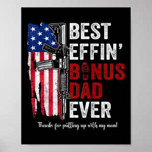 Bester Bonus-Vater Ever (auf der Rückseite) Poster