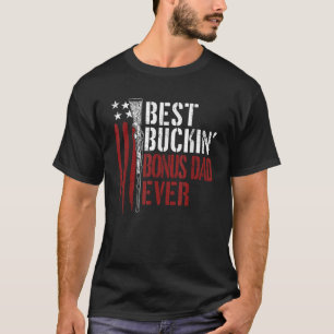 Bester Bonus-Vater Ever USA-Flagge Vintage für Män T-Shirt