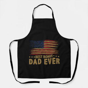 Bester Bonus-Vater für Stepdad American Flag Schürze