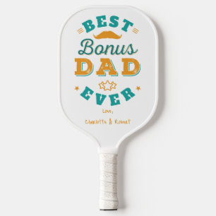 Bester Bonus Vater je Custom Vaters Day Pickleball Schläger