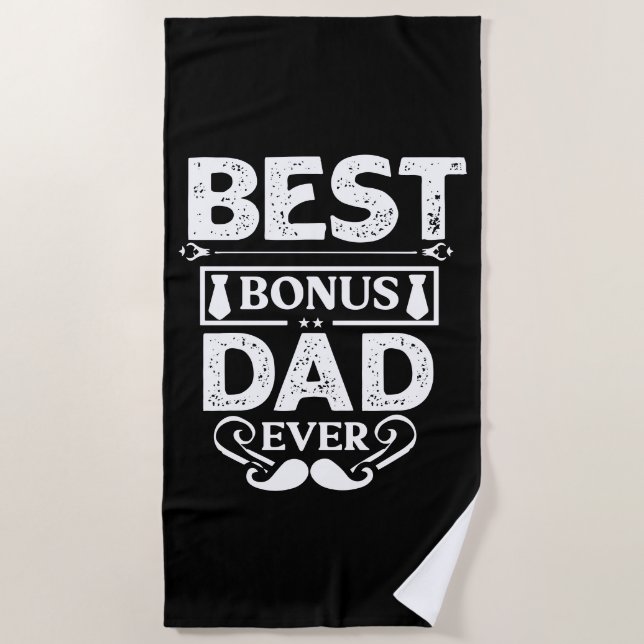 Bester Bonus-Vater je Strandtuch (Vorderseite)