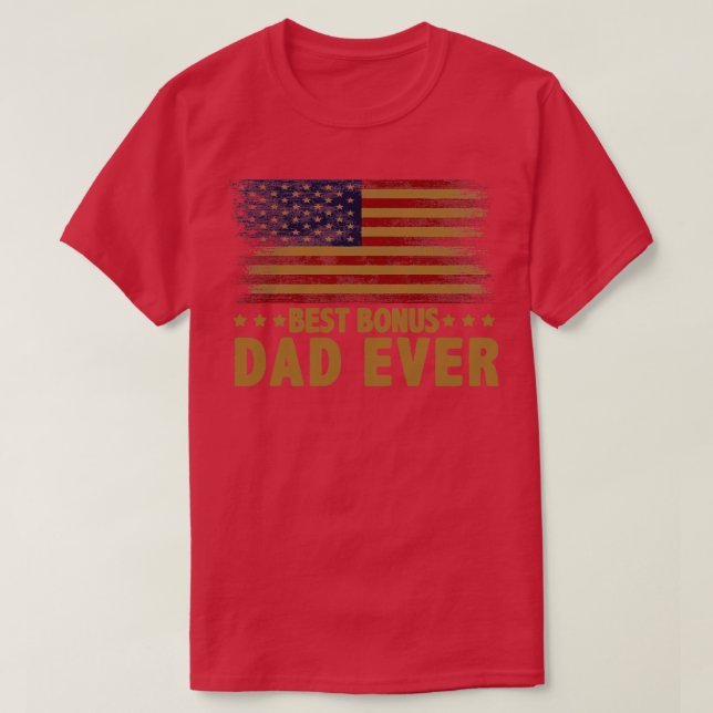 Bester Bonus-Vater je T-Shirt (Design vorne)