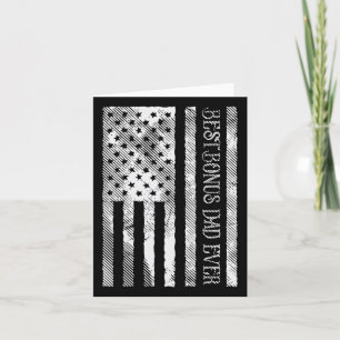 Bester Bonus-Vater je US-Flagge Vintager Patriot S Karte