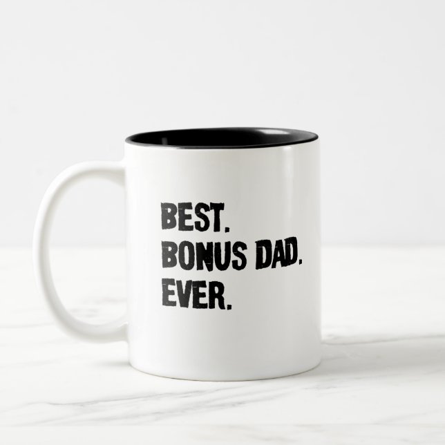 Bester Bonus-Vater je Zweifarbige Tasse (Links)