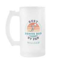 Bester Bonus Vater Par Retro Stepdad Birthday Golf