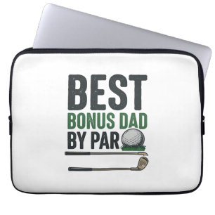 Bester Bonus-Vater von Par Golf-Shirt Design_1 Laptopschutzhülle