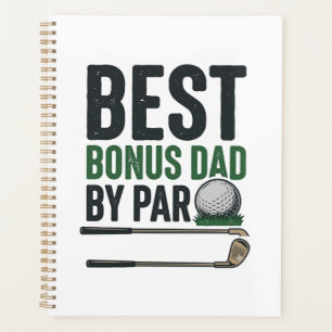 Bester Bonus-Vater von Par Golf-Shirt Design_1 Planer