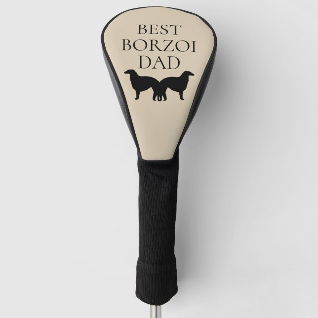 Bester Borzoi-Vater Golf Headcover (Vorderseite)