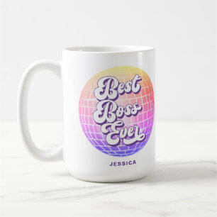 Bester Boss je   Farbenfrohe Diskothek   INDIVIDUE Kaffeetasse