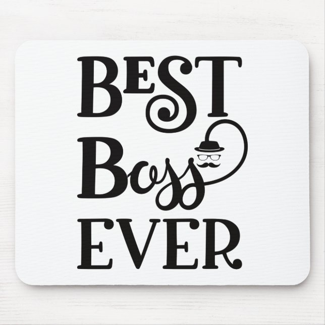 Bester Boss je Maus-Pad Mousepad (Vorne)