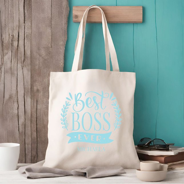 Bester Boss je Personalisierter Kranz Tragetasche (Von Creator hochgeladen)