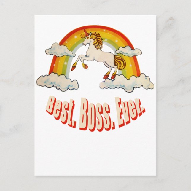 Bester Boss je Postkarte (Vorderseite)