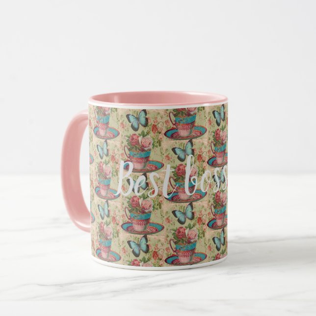 Bester Boss je Tasse (Vorderseite Links)
