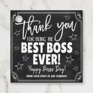Bester Boss je Vielen Dank Tag Geschenkanhänger