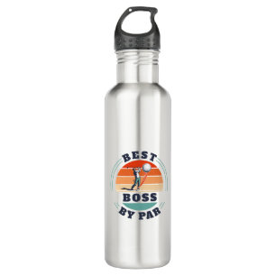 Bester Boss nach Par Custom Retro Golf Arbeitgeber Edelstahlflasche